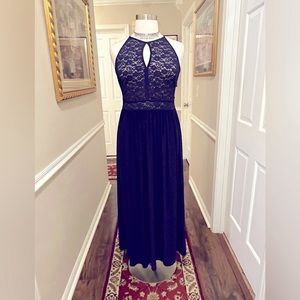 Preloved, Navy Blue Maxi Dress